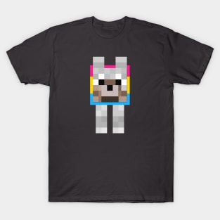 Minecraft Wolf Pansexual Pride Collar T-Shirt